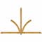 Ekena Millwork Redmond Rough Sawn Timber Gable Bracket, Western Red Cedar, 108"W x 68"H x 2"D x 4"F, 15/12 Pitch GBW108X68X0204RED00RWR - alternate 1